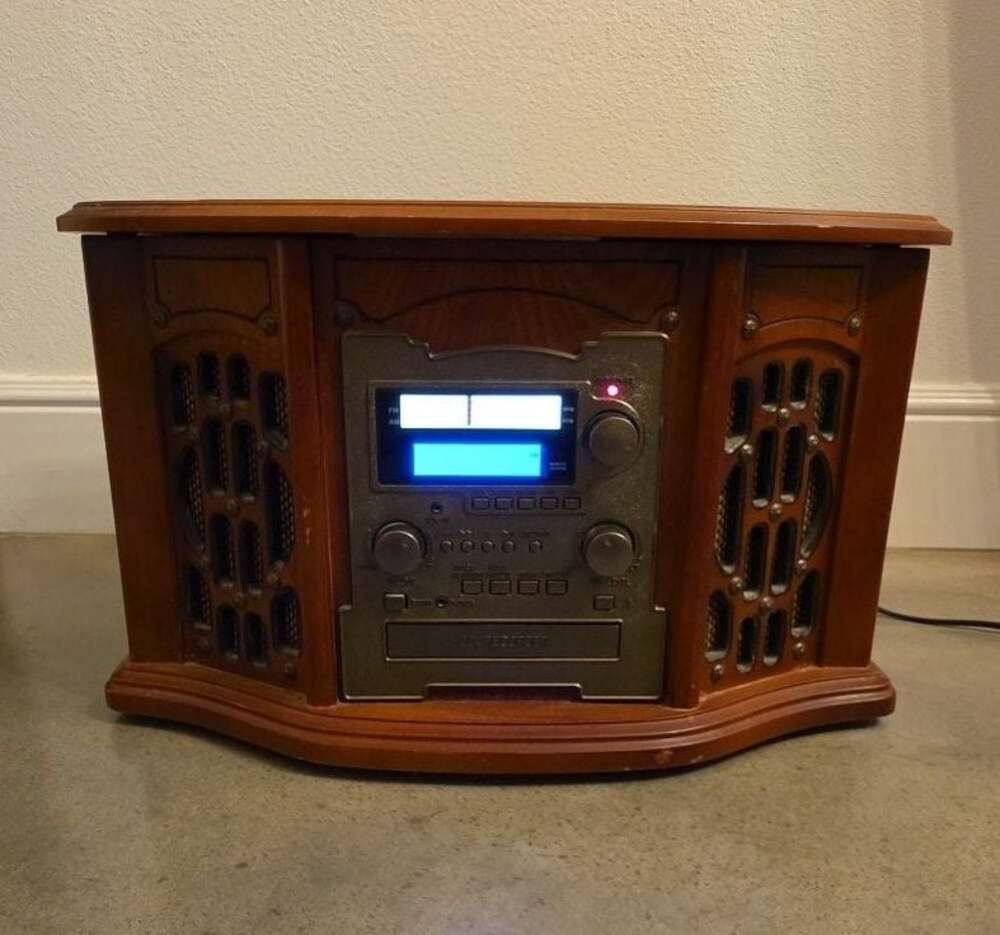 Innovative Technology ITRR-501 5-in-1 Wooden Music System No Remote Not Tested!